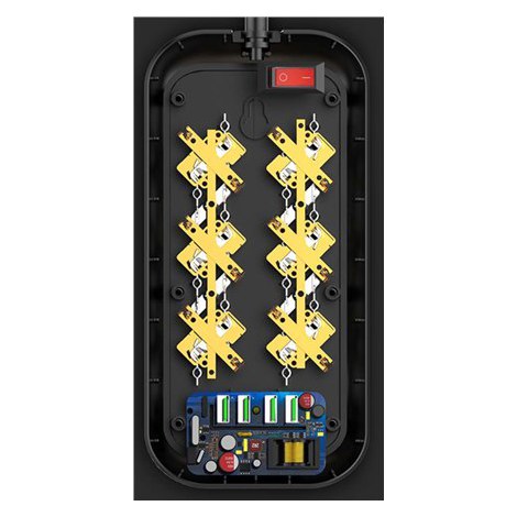 ColorWay CW-CHE64B Power Socket Colorway:6 plugs/4USB Black 2M - 5